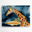 Faune girafe gris, art mural en métal-1751591376