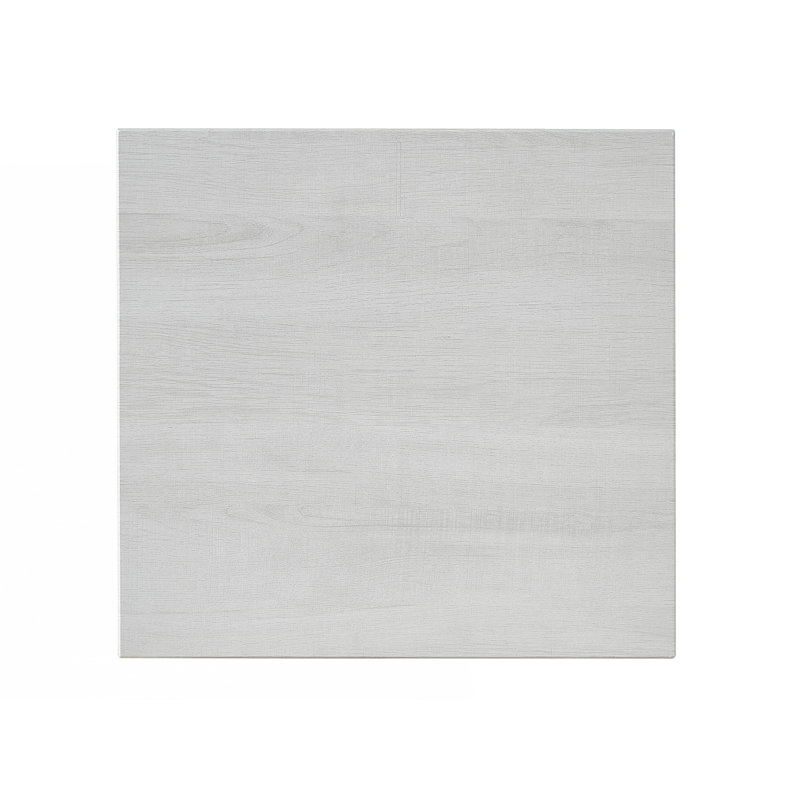 Contemporary Storage End Table, White