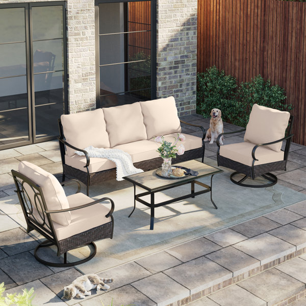 Patio Sets With Swivel Chairs