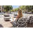 Boom Outdoor Lounge Chair with Cushions Aluminum Frame Patio Armchair in Sage Green Weather-Resistant