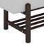 Banc rembourré avec range-chaussures, banc de rangement avec pieds en bois d'hévéa, banc d'entrée avec compartiment caché-1312742026