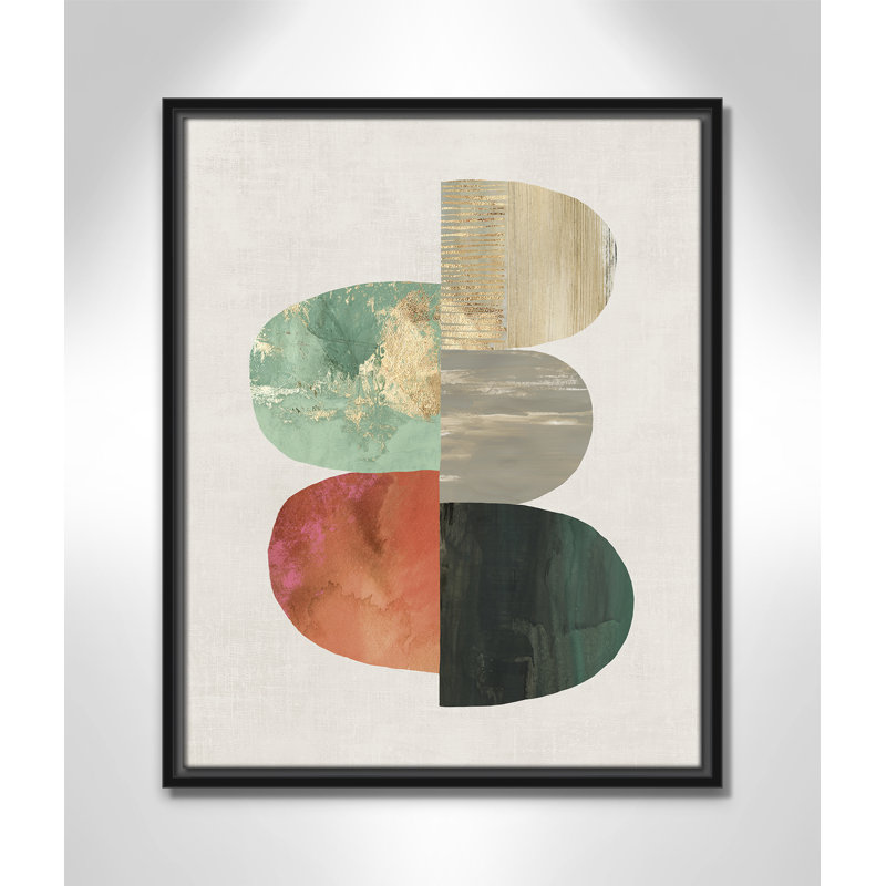 Westcreek Evolving Energy I - Painting Print, Picture Framed Canvas, 21.5" H x 17.5" W, Black
