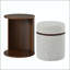 Table d'appoint 2 en 1 avec tabouret de rangement amovible