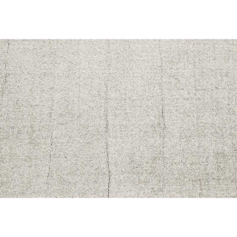 Tapis gris en laine noué à la main, Rectangle 12 pi x 15 pi