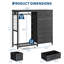 Armoire 6 tiroirs en tissu avec tringle-231123916
