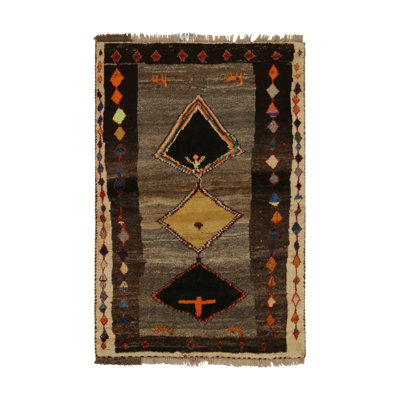 One-of-a-Kind 3'11" X 5'5" Hand Knotted Area Rug