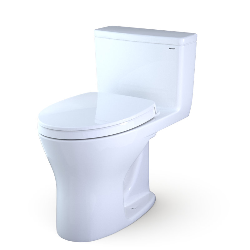 Toilette allongée une pièce à double chasse avec chasse d'eau Tornado Ultramax® (siège inclus)
