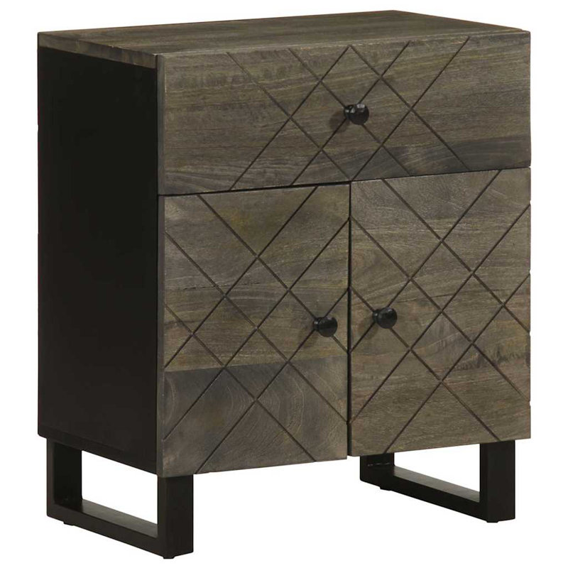 Analisha 50cm W Metal Bedside Table