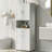 Tall Bathroom Cabinet With Laundry Basket, Large Storage Space Tilt-Out Laundry Hamper And Upper Storage Cabinet, White-1022370975