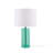 Glass Table Lamp Blue See Below