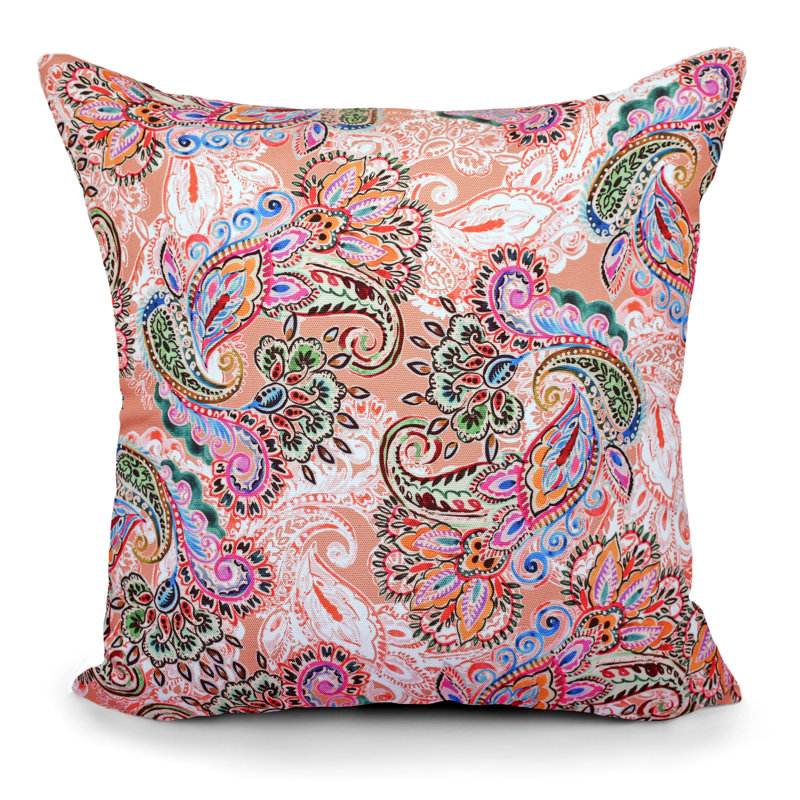 Coussin intérieur/extérieur Floral, Rose