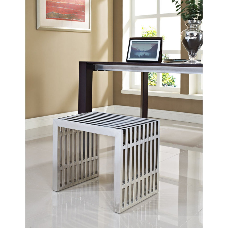 Bench, Polished, 17" H x 20" W x 15" D