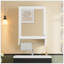 Armoire de toilette 3 en 1, armoire à pharmacie murale de 20 pouces avec tablette réglable et porte à fermeture en douceur, miroir haute définition avec rangement pour meuble-lavabo de salle de bain