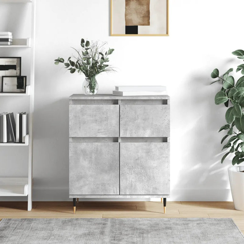 Willmot 2 - Door Standard Accent Cabinet, Concrete Grey