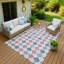Machine Washable Indoor/Outdoor Jusino ACN2238 Geometric Rug-1102135582