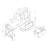 Theo Executive Desk with Power Outlet-827194386