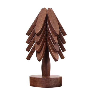Ensemble de sous-verres en bois de noyer
