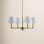 Costa Wrought Iron 4-Light Chandelier