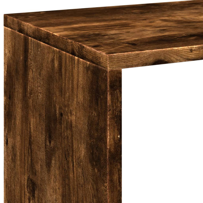 69.5cm H x 69.5cm W Bookcase, Smoked oak