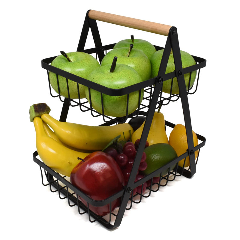 Brayden Studio Metal Fruit Basket