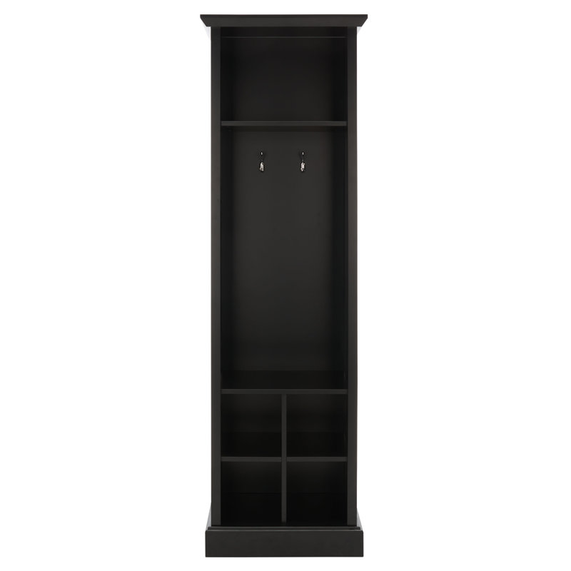 Becki Hall Tree 20'' Wide with Shoe Storage, Black