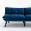 Lit en velours bleu marine avec fonctions réglables, convient aux petites pièces, convertible 2 places en bleu, réglable, espace de vie