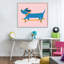 Giclée encadrée de chien de Skateboarding, par Rachel Nieman-739036552-739036554