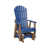Pacific Blue Top/Antique Mahogany Base