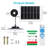 1-light Outdoor Solar Pendant Light Dimmable Solar Shed Light With Motion Sensor