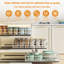 Pull Out Cabinet Organizer, 1 Pack Expandable Pull Out Drawers for Cabinets, Upgrade 3 Slide Rails Adhesive with Film No Drill, Adjustable Width 12.6"-20.47"-139615193