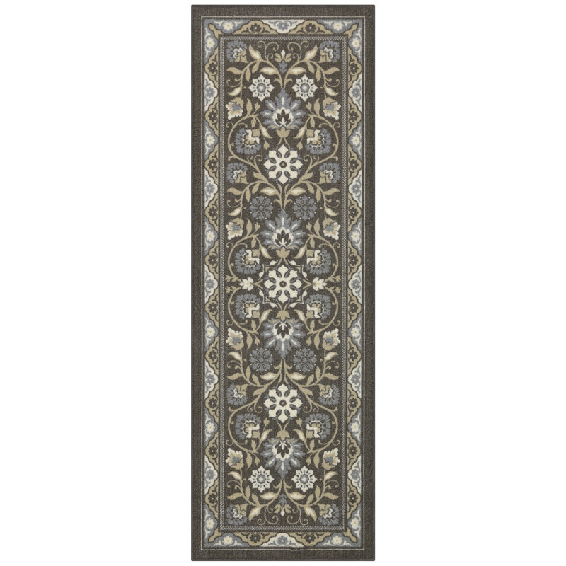 Albia Damask Indoor Rug, Runner 2' x 6'
