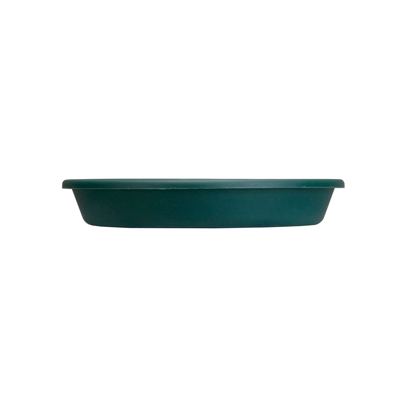 Pot à fleurs en plastique , H 3,63 po x l 21,13 po x P 21,13 po, Vert