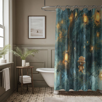 Happy Bear - Rideau de douche Premium