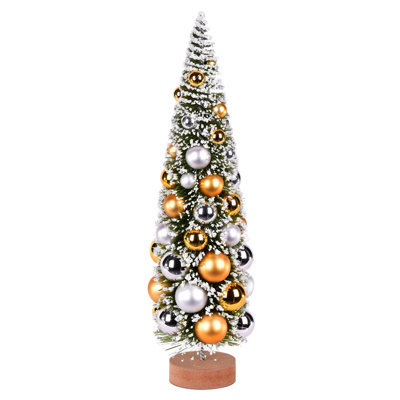 Arbre de Noël artificiel vert 18 po, argenté et doré The Holiday Aisle®