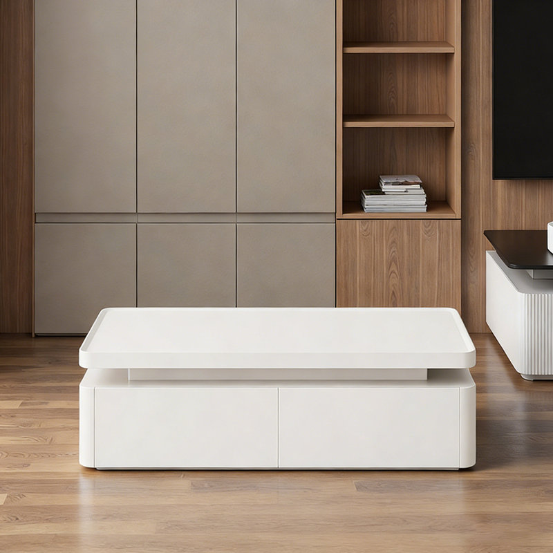 Emalea, H 15,74 po x L 43,3 po x l 23,62 po, Blanc