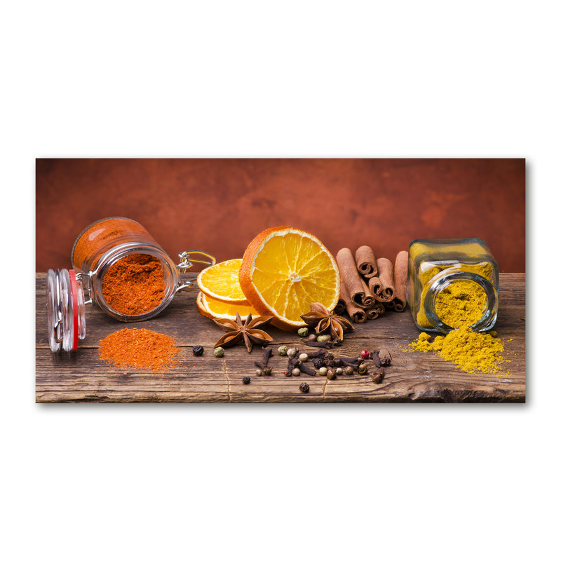 Mix Of Spices - No Frame Print on Canvas, Wrapped Canvas, 70cm H x 140cm W