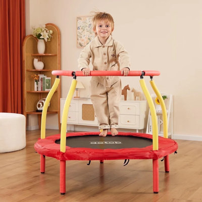 AOTOB 48 inch Mini Trampoline for Kids Toddler with Safety Pad, Small Trampoline Indoor Max Load 220lbs, Prefect Gifts