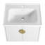 Meuble-lavabo à fermeture en douceur 24 po avec lavabo, pour petite salle de bain