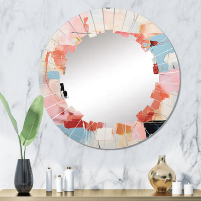 Budkov - Miroir mural Mid-Century rond