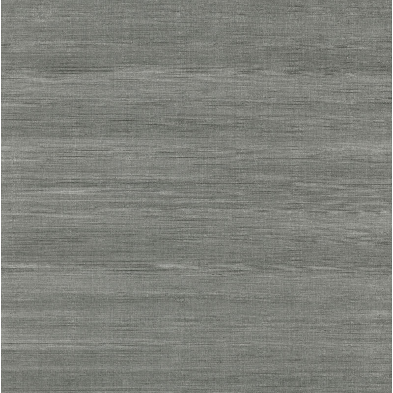 Loom Abstract Grass Cloth Wallpaper Roll, 36" W x 24' L, Slate