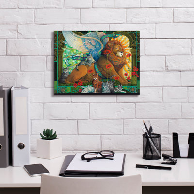 «The Protector» par David Galchutt, art mural sur toile