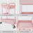 3 Tier Rolling Utility Cart With Drawer,Storage Cart,Rolling Cart Storage Organizer With Iron Wheels,Grey-231762585