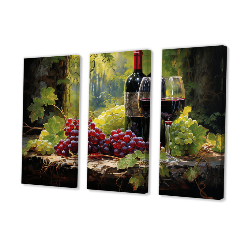 Cabernets Calm - Wine Wall Decor Set, 32" H x 48" W x 1" D