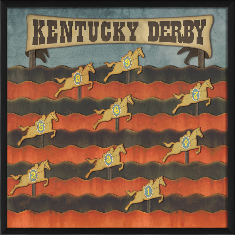 « kentucky derby », impression encadrée