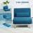 Romine Single 75cm Upholstered Cushioned Convertible Sofa