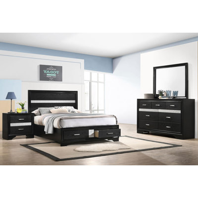 Ensemble de chambre à coucher 4 pièces 4 pièces 