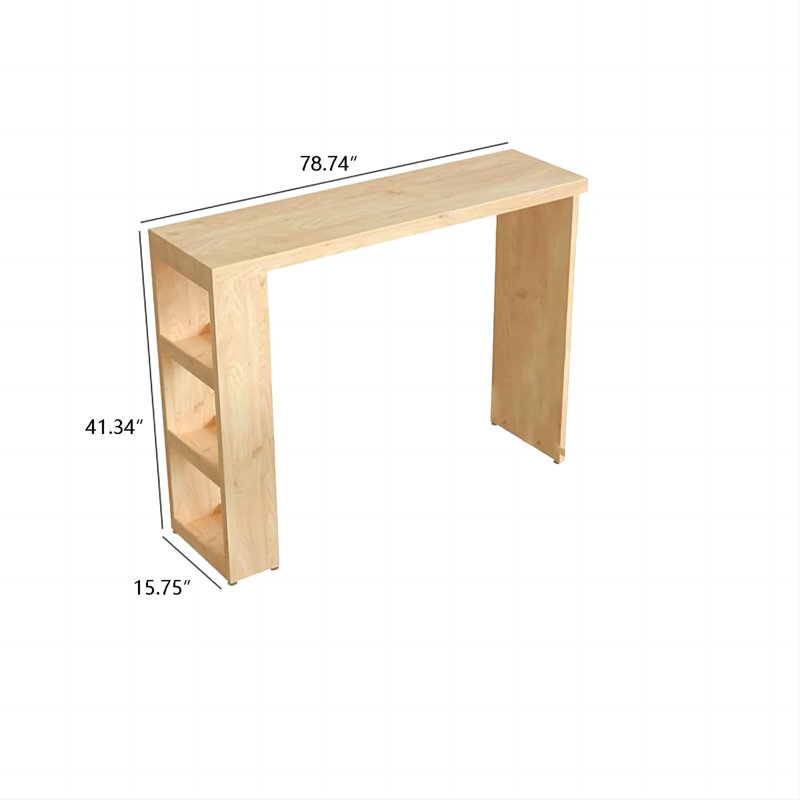 Ionela 78.74'' Solid Wood Home Bar
