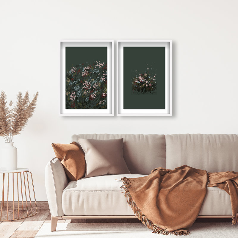 Subtle Universe Set Shadowbox Abstract Print by Oliver Gal, Black Frame, 10 x 15, 21.5"H x 31.5"W, White Shadowbox