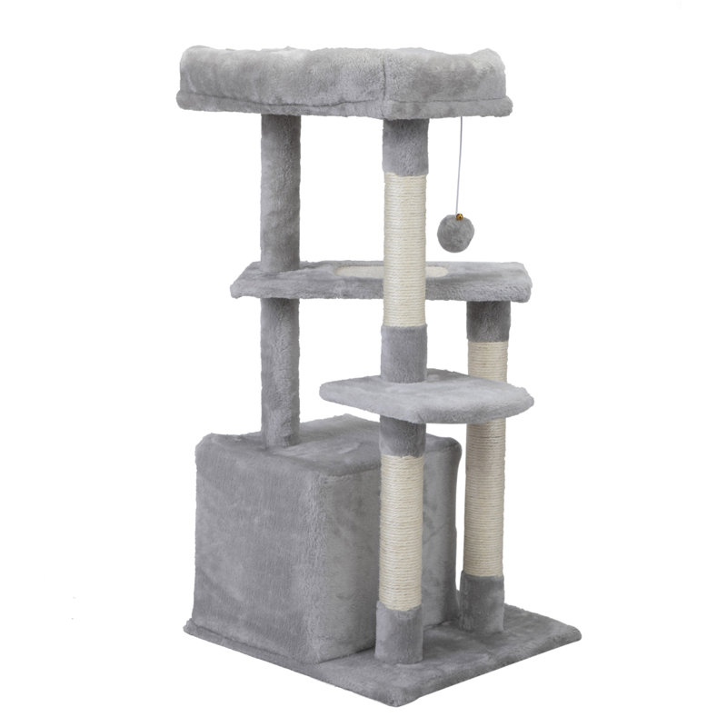 Arbre à chat Williamstown H 33,1 po, Gris clair