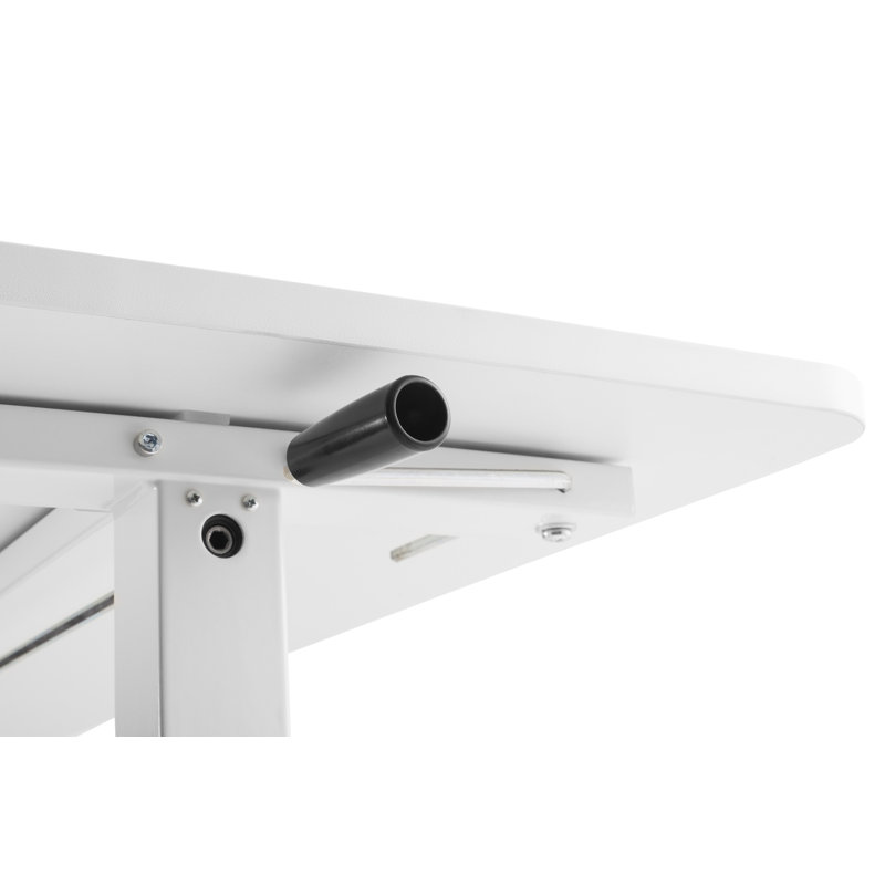 Bureau debout à hauteur ajustable Jaffrey, Blanc